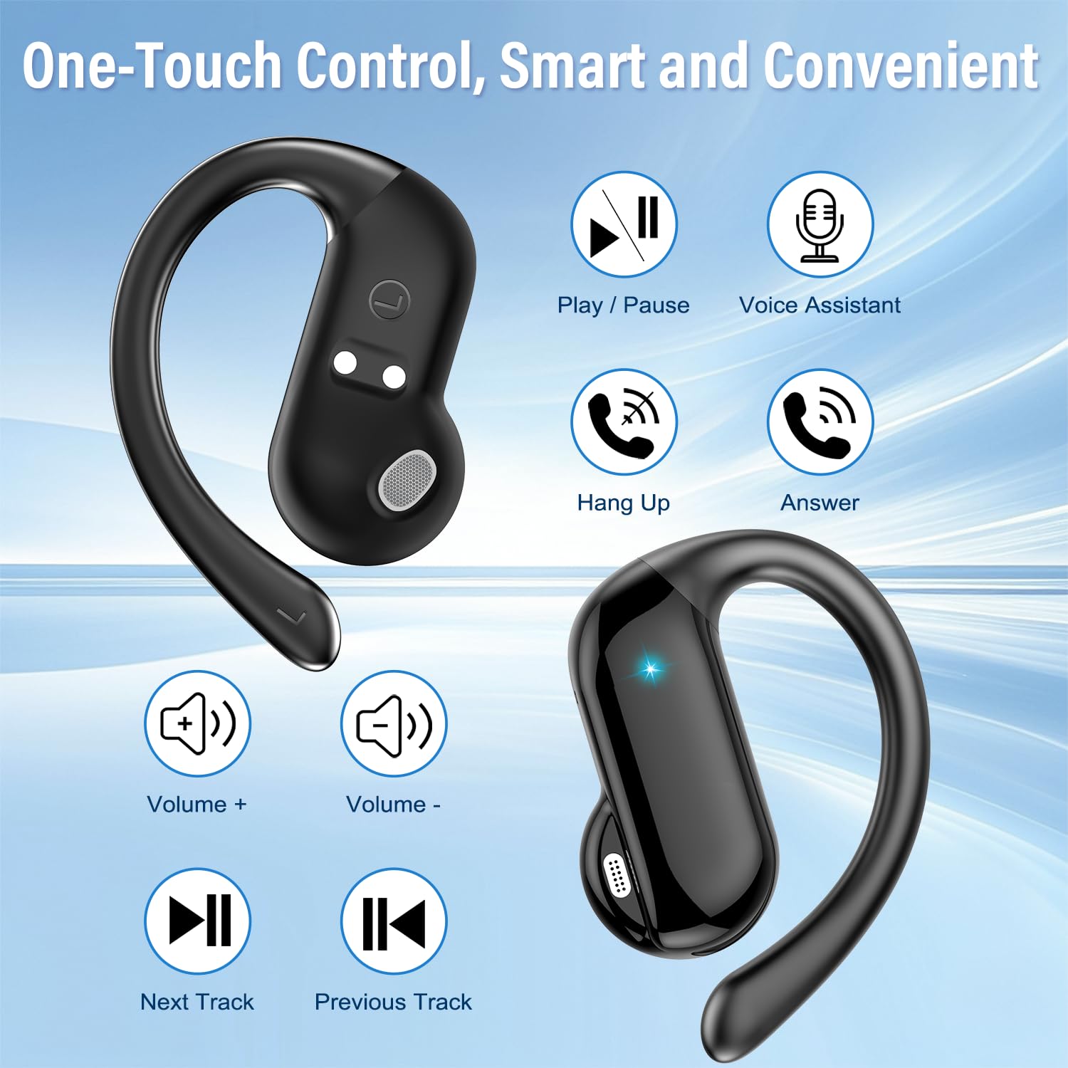 Wired Earphone Lightning - Беспроводные наушники-вкладыши Open-Ear 2026 с Bluetooth