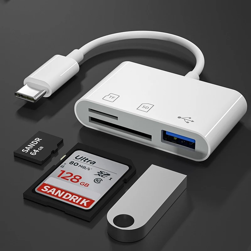 Usb Hub Type C - 3-в-1 адаптер-концентратор Type-C на USB-C с