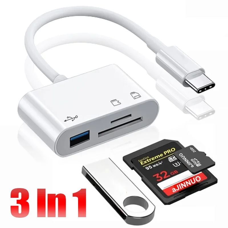 3-в-1 адаптер-концентратор Typ – обзор и цена Usb Hub Type C