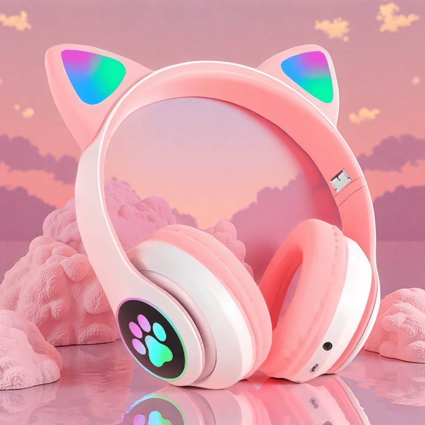 Новый фонарик с милыми кошачьи – обзор и цена Wired Earphone Lightning